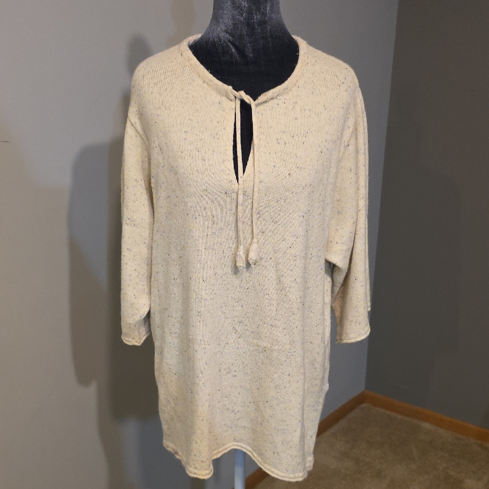 Purejill Donegal Cotton Wool‎ Nylon Blend Sweater Size Large P